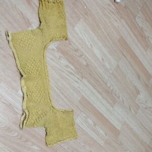 Handmade Yellow Knit Top Piece